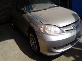 2004 HONDA CIVIC, SILVER, LX MODEL, 1.7L, AT.    A26329